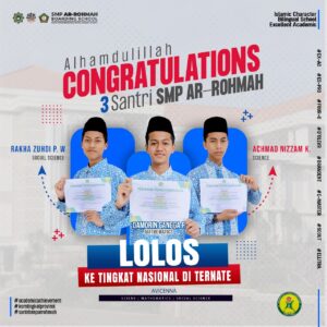 Santri SMP Ar Rohmah Putra Juara KSM