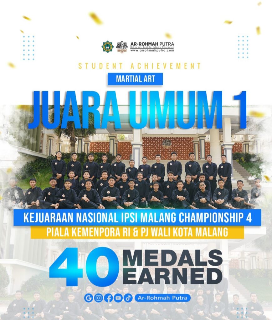 Boyong 40 Medali, SMP Ar-Rohmah Putra Juara Umum Kejuaraan Pencak Silat Piala Kemenpora RI