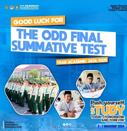 SMP Ar-Rohmah Putra Gelar Sumatif Akhir Semester