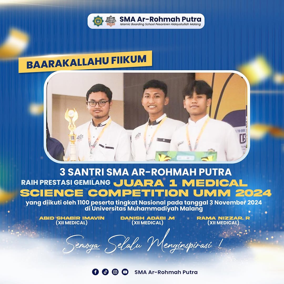 SMA Ar Rohmah Malang Sekolahnya Para Juara