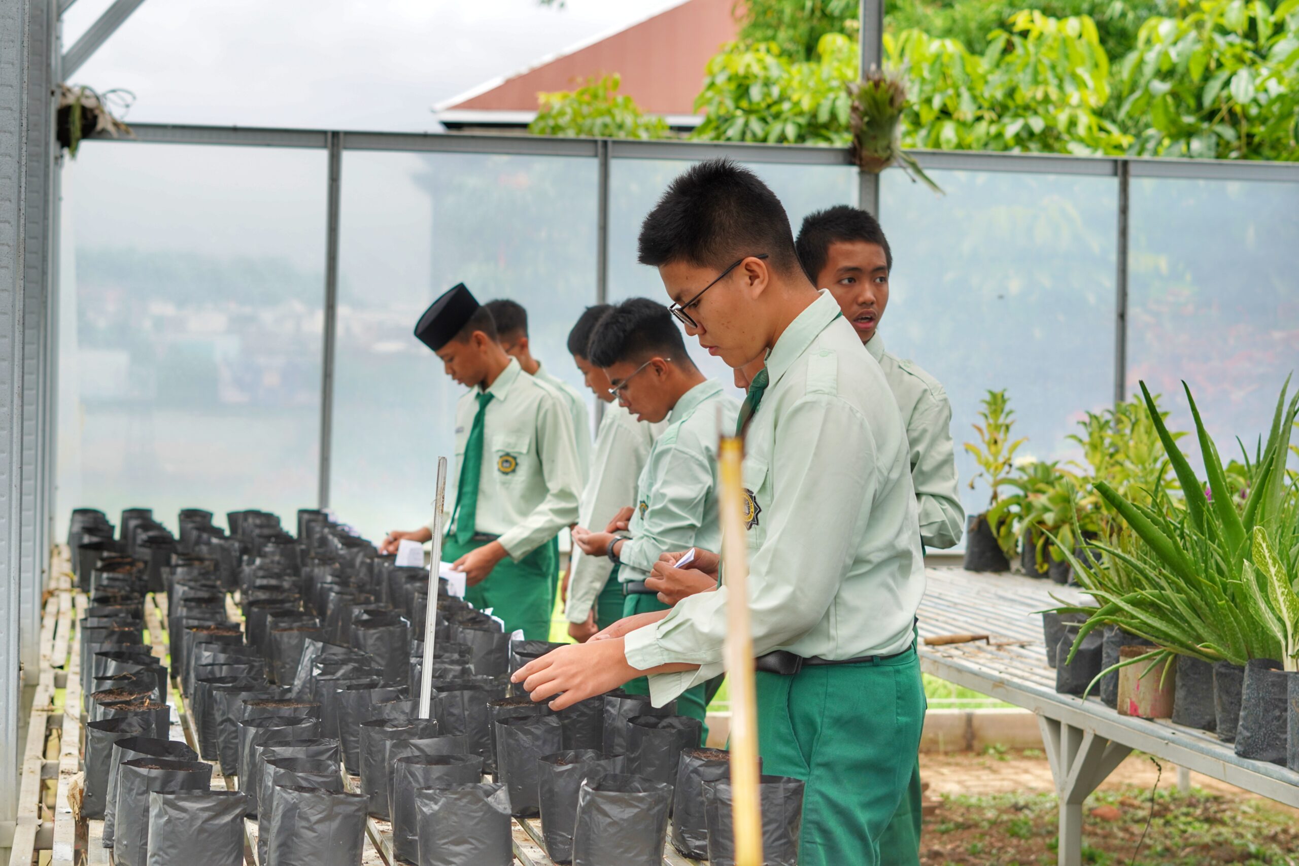 Santri Ar Rohmah Malang Belajar Berkebun scaled
