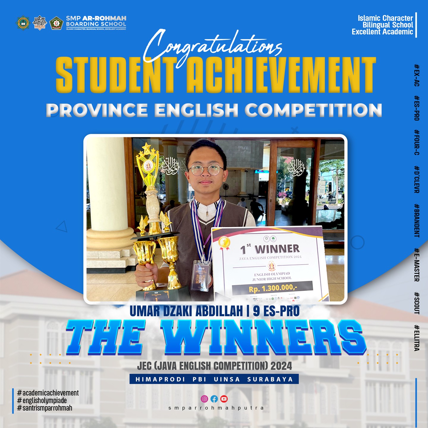 Santri SMP Ar Rohmah Malang Raih Juara