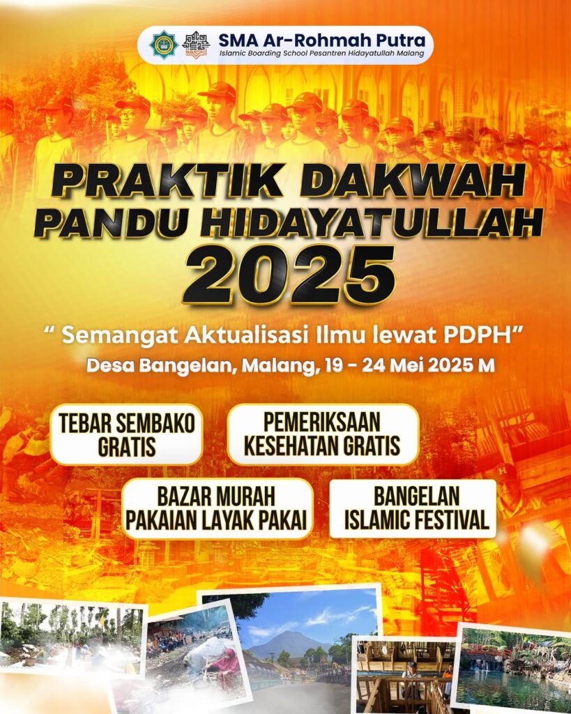 SMA Ar-Rohmah Putra Gelar Praktik Dakwah Lapangan di Lereng Gunung Kawi