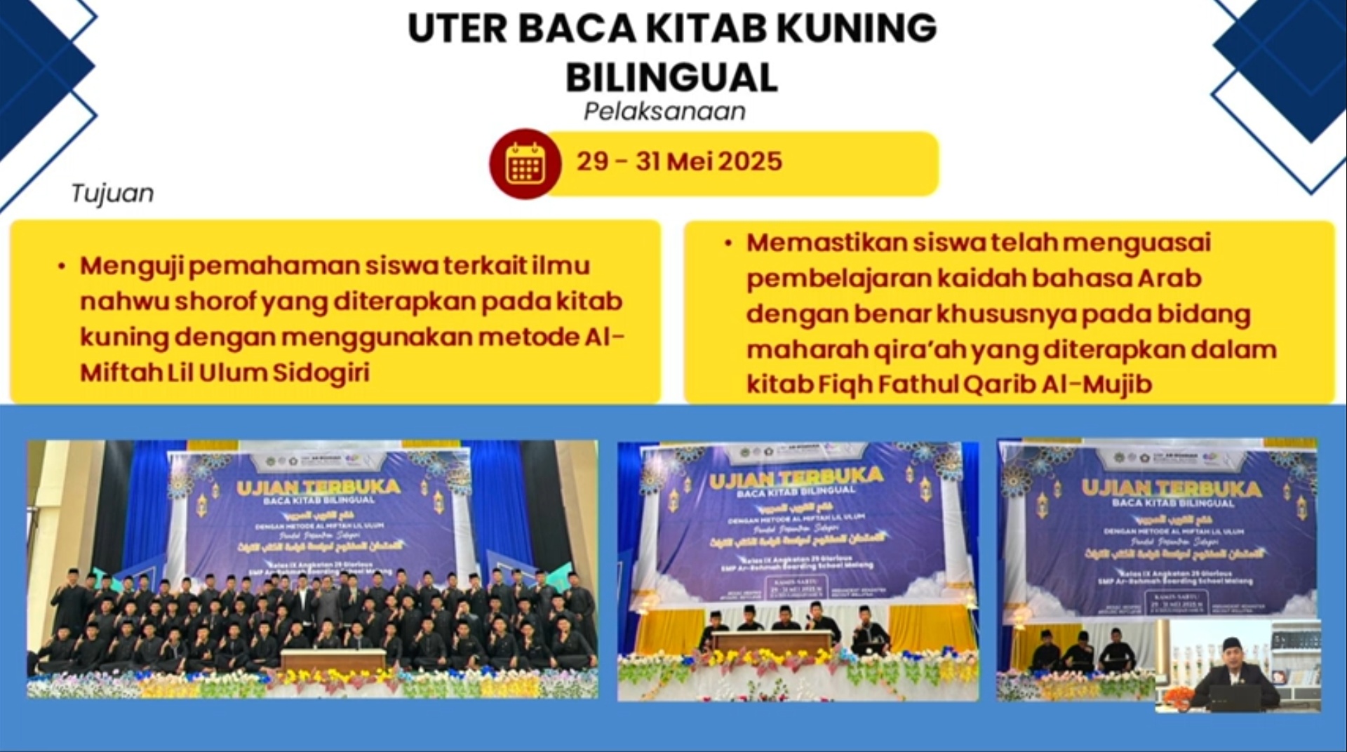 Ar Rohmah Putra Gelar Sumatif Akhir Semester