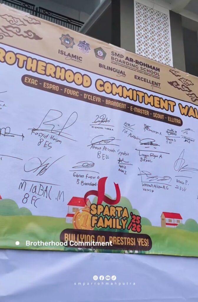Sambut Santri Baru, Ar-Rohmah Putra Gelar Deklarasi Anti Bullying