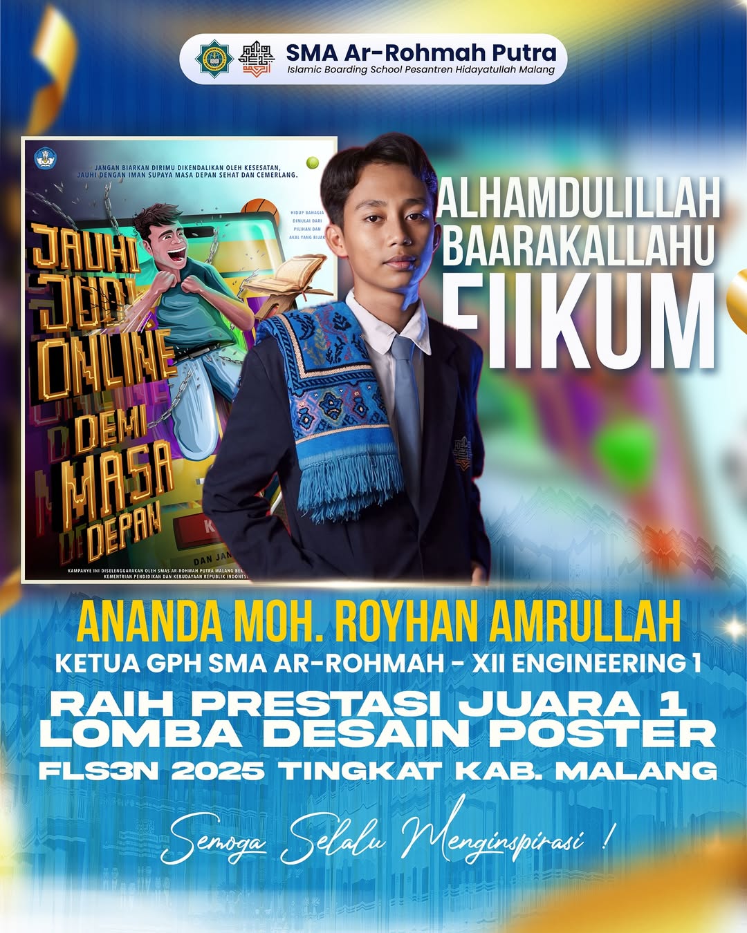 Santri SMA Ar Rohmah Putra Juara FLS3N 2025