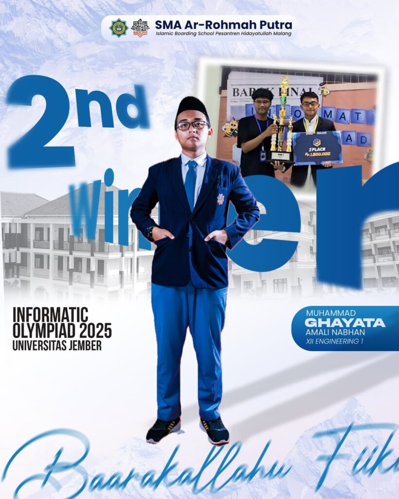 Keren! Santri SMA Ar-Rohmah Putra Raih Juara II Informatics Olympiad 2025
