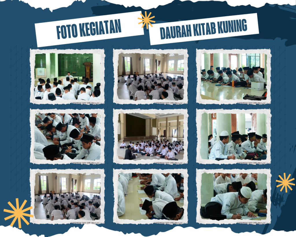 Biru Kuning Sobekan Kertas Foto Kegiatan Donasi Kolase Foto