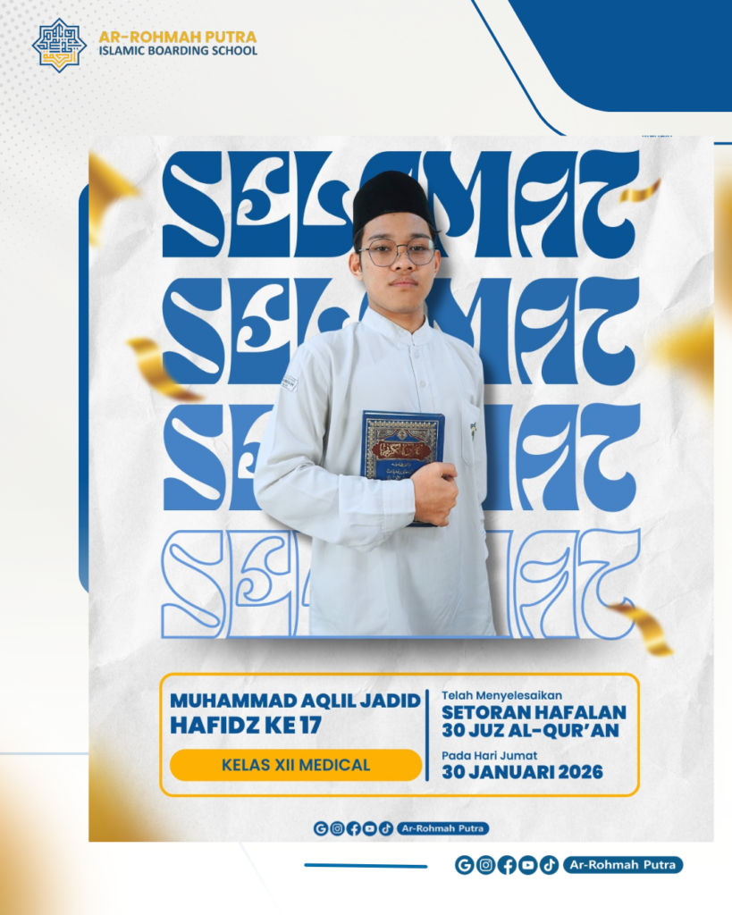 Inspiratif! Muhammad Aqlil Jadid Jadi Hafiz ke-17 di Ar-Rohmah Putra, Tuntaskan Hafalan 30 Juz Al-Qur'an 7 Aqlil