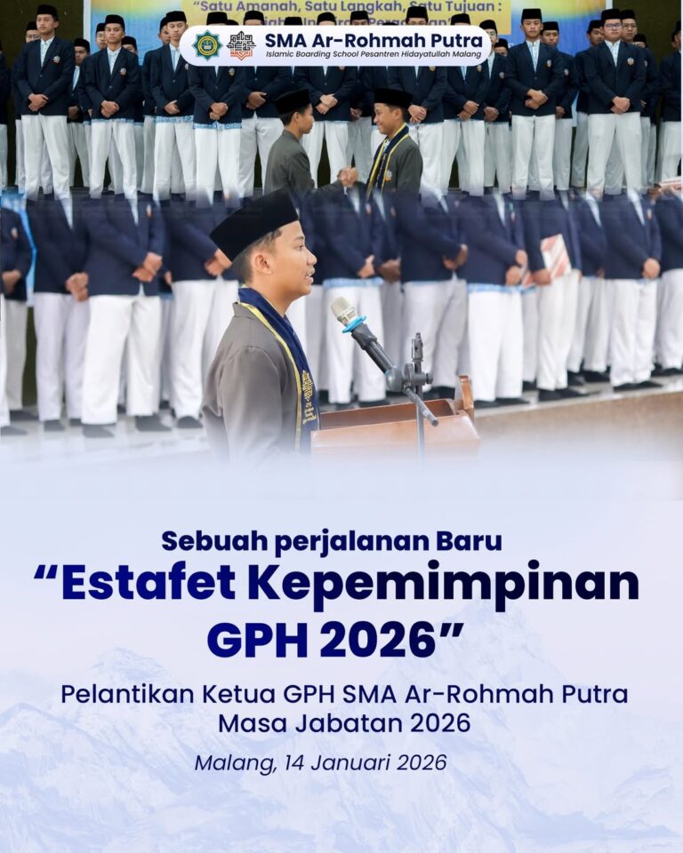 Estafet Kepemimpinan: Attariq Haidar Resmi Dilantik Sebagai Ketua GPH SMA Ar-Rohmah Periode 2026-2027
