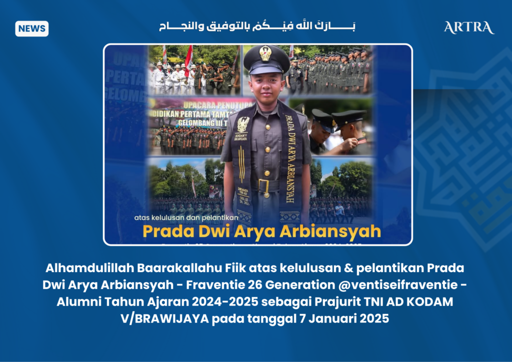 Cetak Generasi Pengabdi Bangsa, Alumni SMA Ar Rohmah Angkatan 26 Resmi Dilantik TNI AD 2 dwi 2