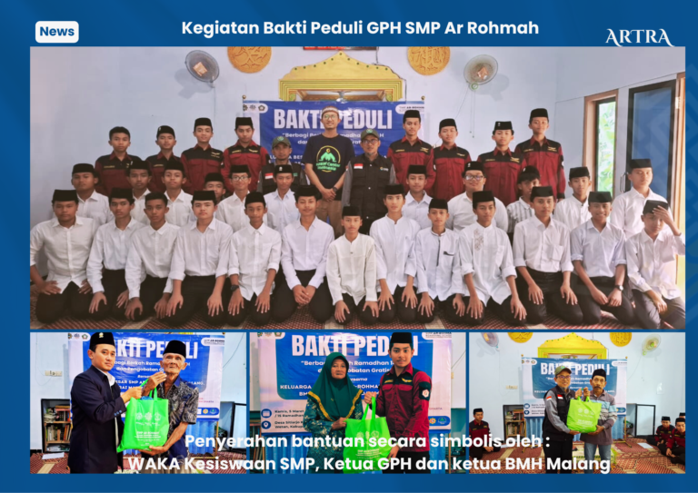 GPH SMP Ar-Rohmah Distribusikan 326+ Paket Sembako di Wilayah Rawan Sitiarjo Malang